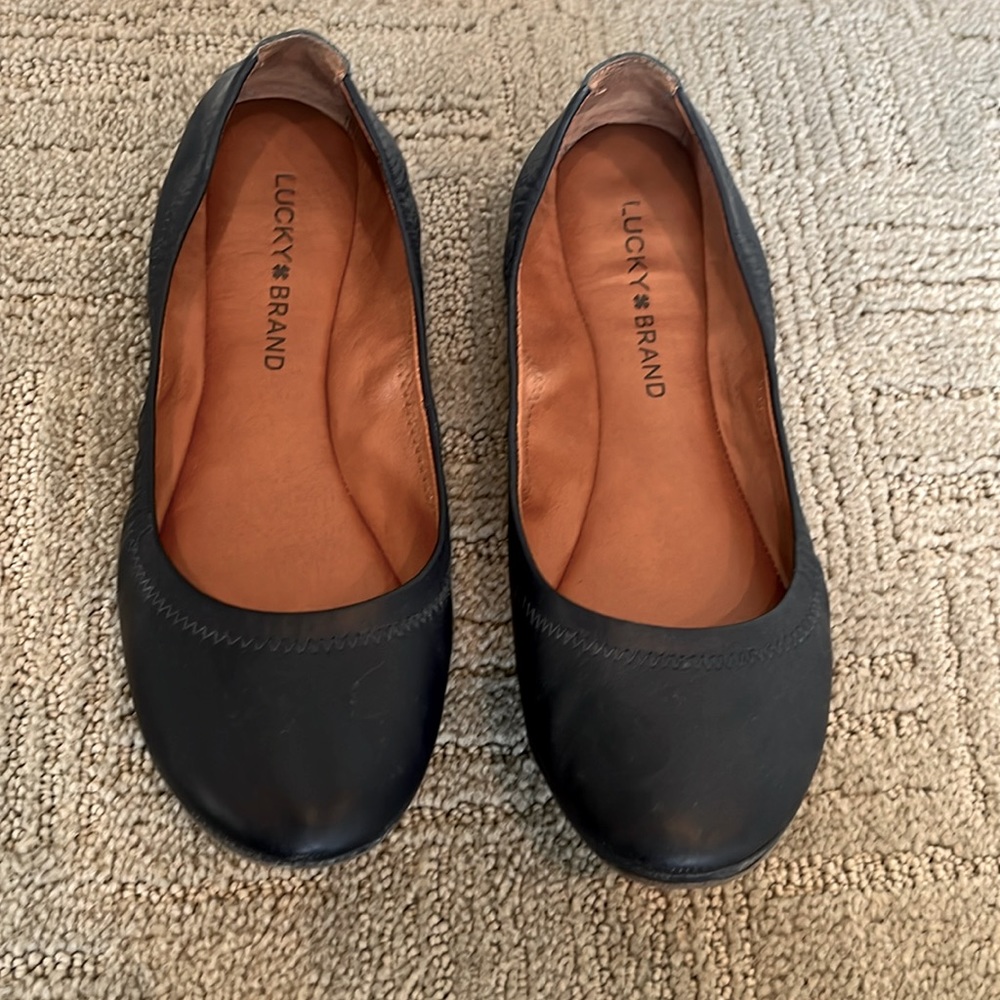 Lucky brand, navy blue flats